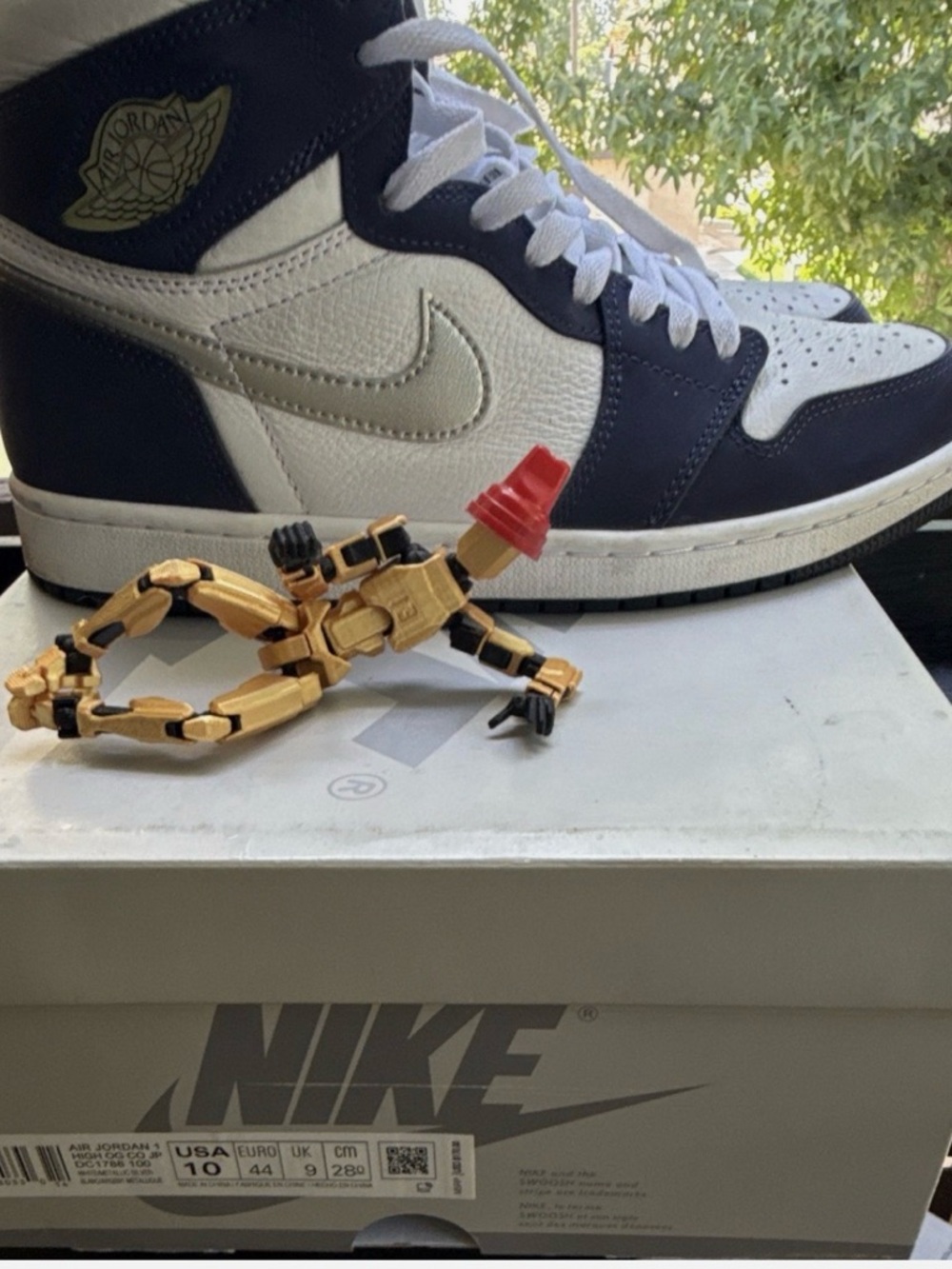 Jordan AJ1 Co.jp Sz 10 Blue Metallic NDS